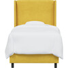 Quinn Wingback Bed, Canary Velvet - Beds - 1 - thumbnail