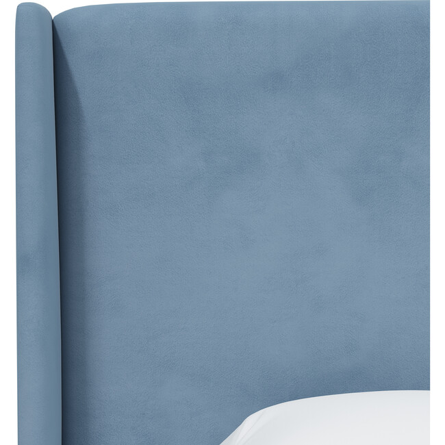 Quinn Wingback Bed, Ocean Velvet - Beds - 3