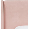 Quinn Wingback Bed, Blush Velvet - Beds - 3