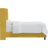 Quinn Wingback Bed, Canary Velvet - Beds - 5