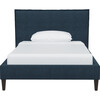 Haven Platform Bed, Navy Linen - Beds - 1 - thumbnail