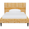 Haven Platform Bed, Ochre Mudcloth - Beds - 1 - thumbnail