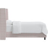 Quinn Wingback Bed, Pink Gingham - Beds - 5