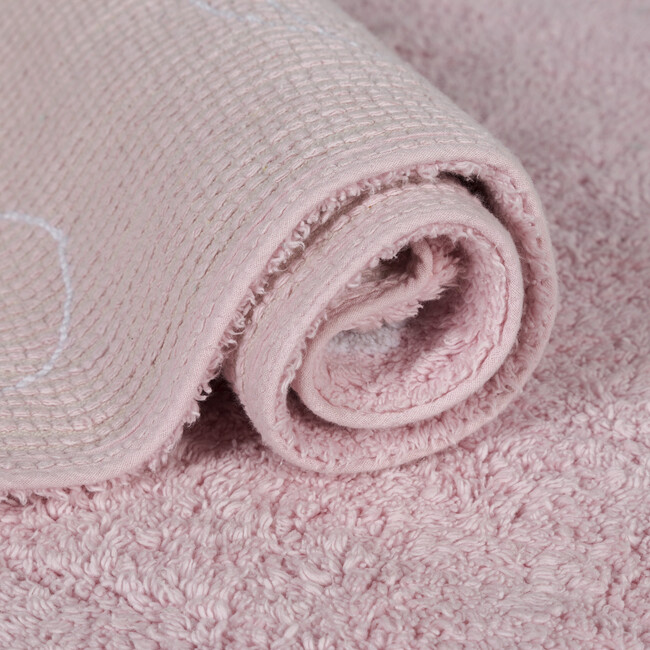 Stars Washable Rug, Pink/White - Rugs - 3
