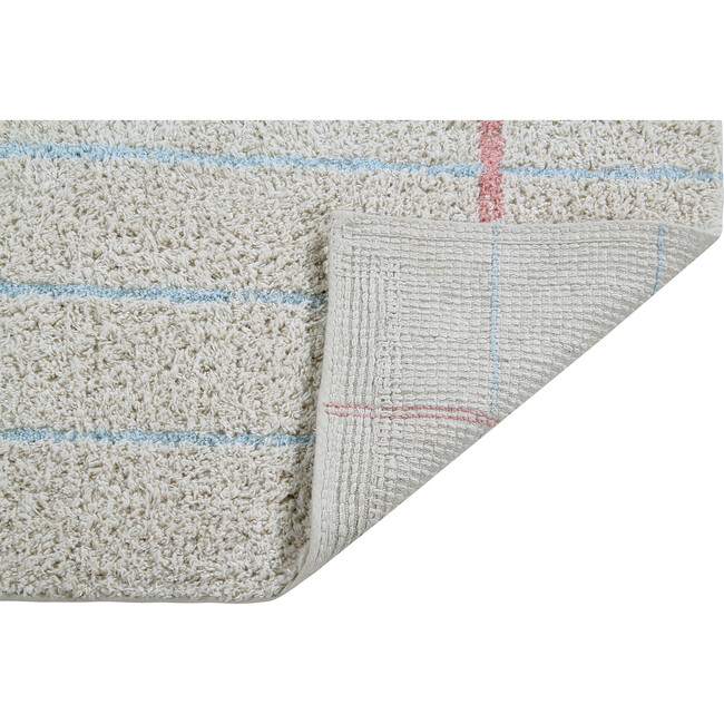Notebook Washable Rug, Natural - Rugs - 3