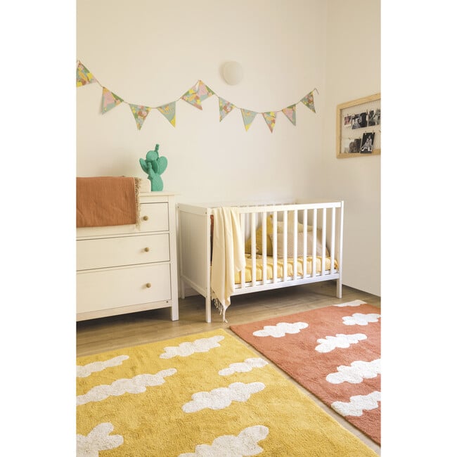 Clouds Washable Rug, Mustard - Rugs - 8