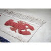 Mini Lobster Large Washable Rug, Ivory/Red - Rugs - 9