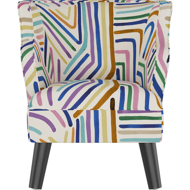 Felix Kids' Chair, Rainbow Stripes Multi - Kids Seating - 1 - zoom