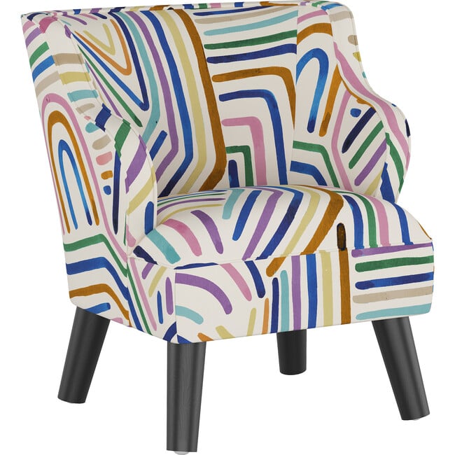 Felix Kids' Chair, Rainbow Stripes Multi - Kids Seating - 2