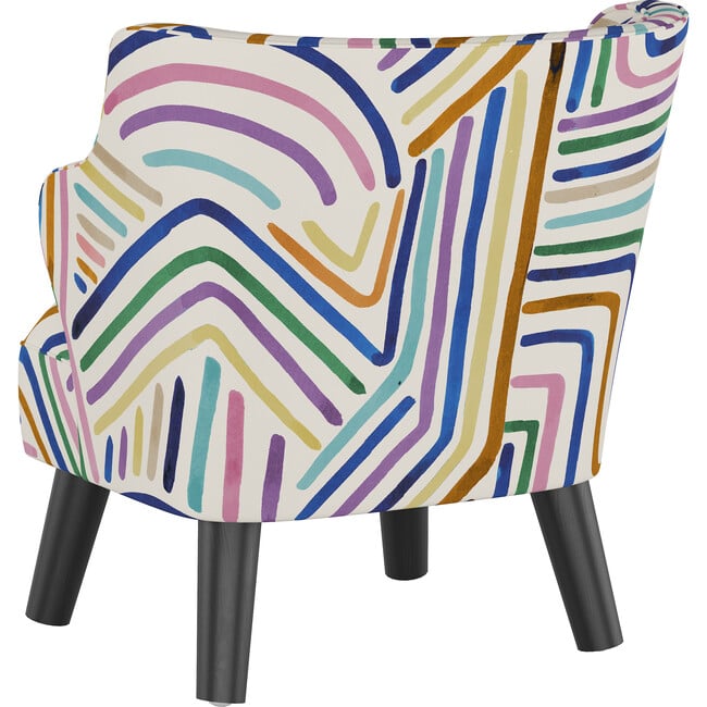 Felix Kids' Chair, Rainbow Stripes Multi - Kids Seating - 3