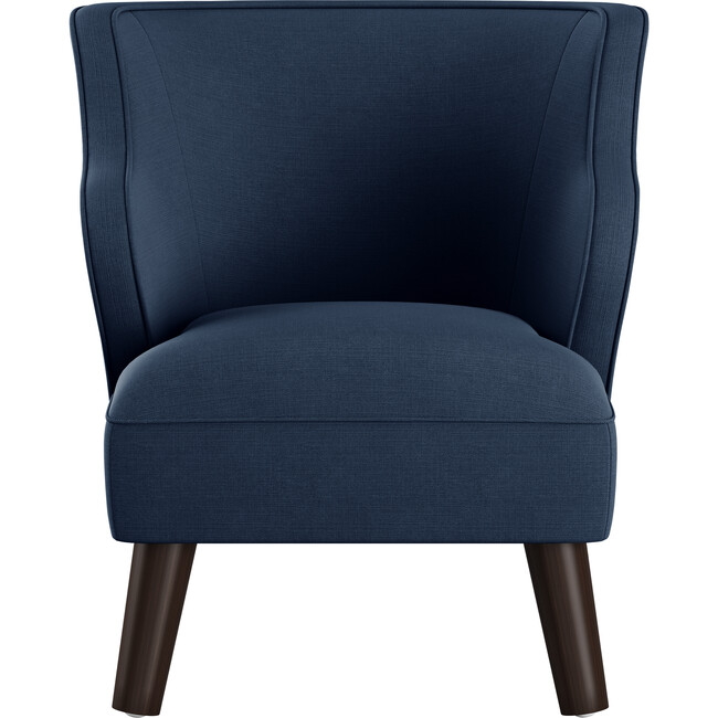Felix Kids' Chair, Navy Linen
