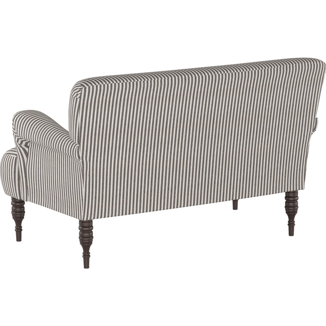 Miles Settee, Storm Thin Stripe - Ottomans - 3