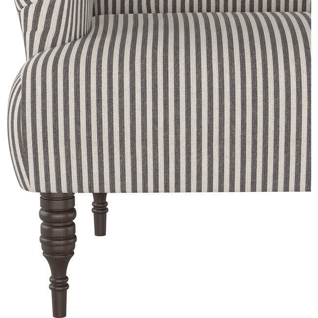 Miles Settee, Storm Thin Stripe - Ottomans - 4