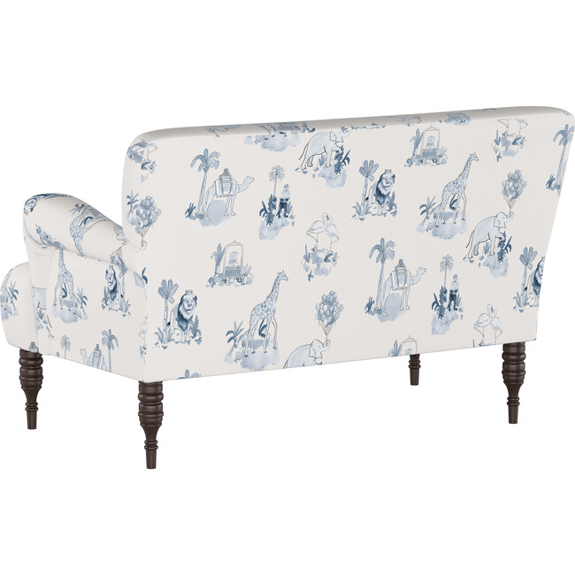 Settee, Malin Toile Blue - Kids Seating - 3