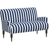 Miles Settee, Navy Cabana Stripe - Accent Seating - 2