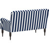 Miles Settee, Navy Cabana Stripe - Accent Seating - 3