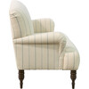 Miles Settee, Cornflower French Stripe - Accent Seating - 2 - thumbnail