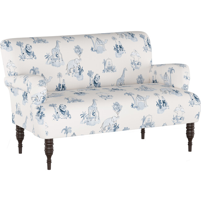 Settee, Malin Toile Blue - Kids Seating - 6