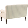 Miles Settee, Cornflower French Stripe - Accent Seating - 3 - thumbnail