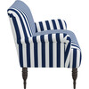 Miles Settee, Navy Cabana Stripe - Accent Seating - 7