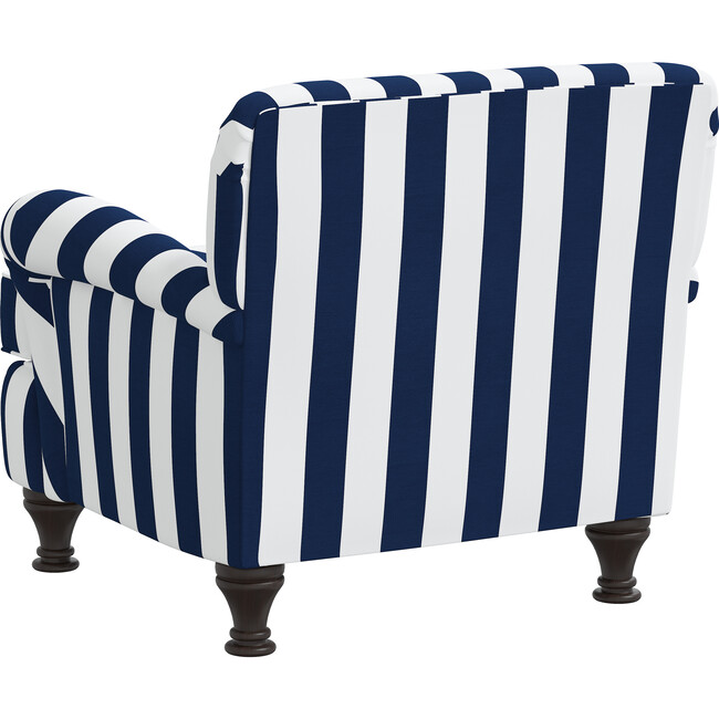 Oliver Kids' Chair, Navy Cabana Stripe - Kids Seating - 3