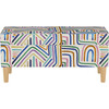 Astrid Storage Bench, Rainbow Stripes Multi - Accent Seating - 1 - thumbnail