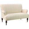 Miles Settee, Cornflower French Stripe - Accent Seating - 7 - thumbnail