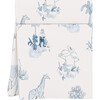 Skirted Storage Bench, Malin Toile Blue - Ottomans - 3