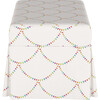 Skirted Storage Bench, Bunting Scallop Multi - Ottomans - 2