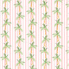 Skirted Storage Bench, Palm Tree Stripe Pink - Ottomans - 4
