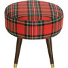 Ivy Mid-Century Ottoman, Stewart Tartan - Ottomans - 3