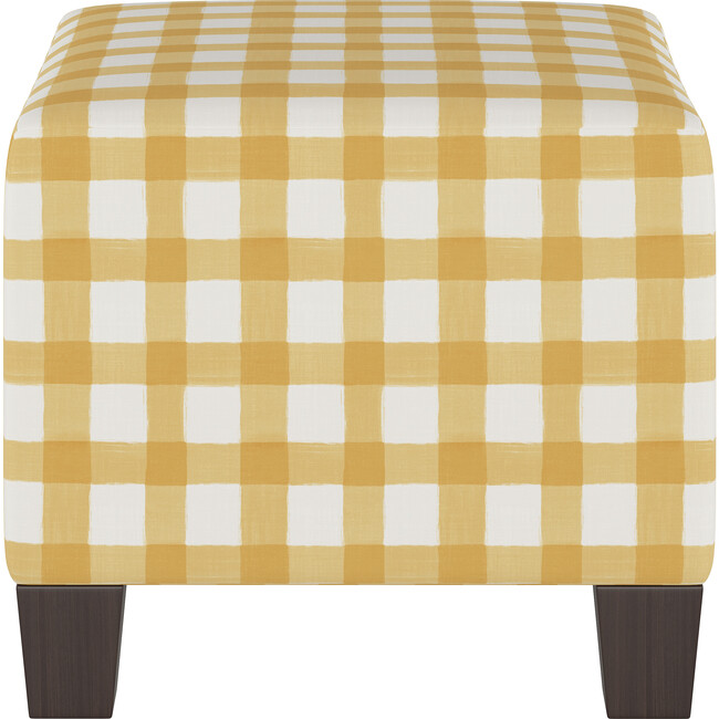 Cleo Ottoman, Buttercup Gingham