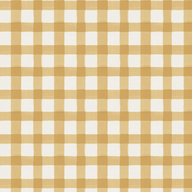 Cleo Ottoman, Buttercup Gingham - Ottomans - 3