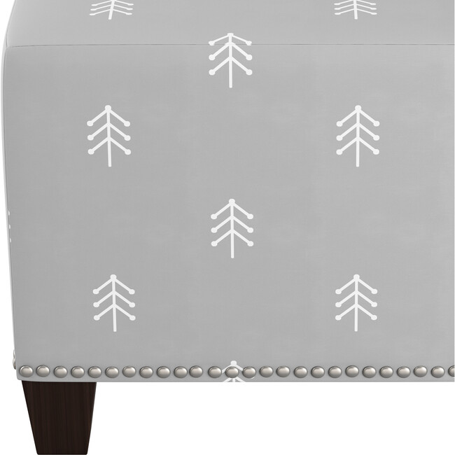 Benjamin Nailhead Ottoman, Grey Tree - Ottomans - 3