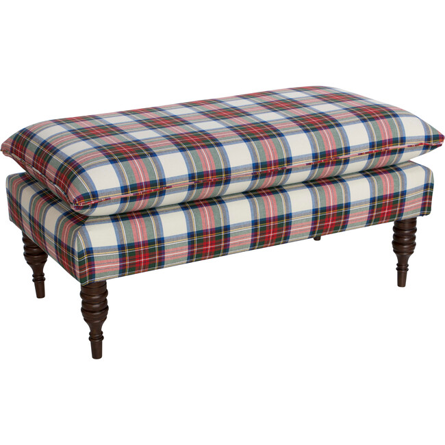 Addison Pillowtop Bench, Stewart Plaid - Accent Seating - 2