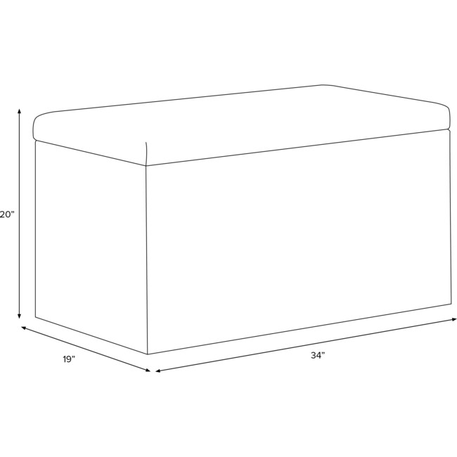 Palmer Storage Bench, Rosequartz Linen - Accent Seating - 5