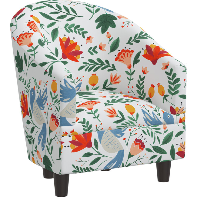 Riley Kids' Chair, Nordic Bird White