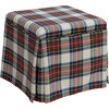 Elsie Skirted Storage Ottoman, Stewart Plaid - Ottomans - 1 - thumbnail