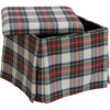 Elsie Skirted Storage Ottoman, Stewart Plaid - Ottomans - 2