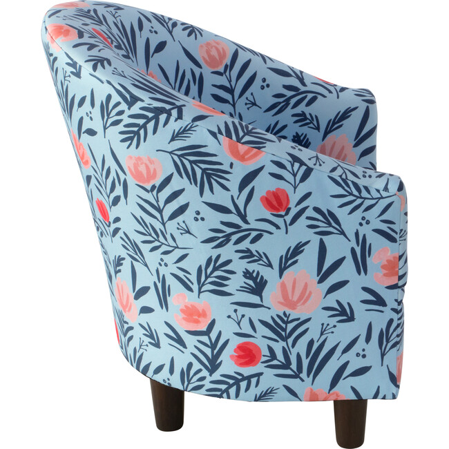 Riley Kids' Chair, Periwinkle Bloom - Kids Seating - 2