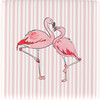 Skirted Storage Ottoman, Flamingo Stripe Pink - Kids Seating - 3