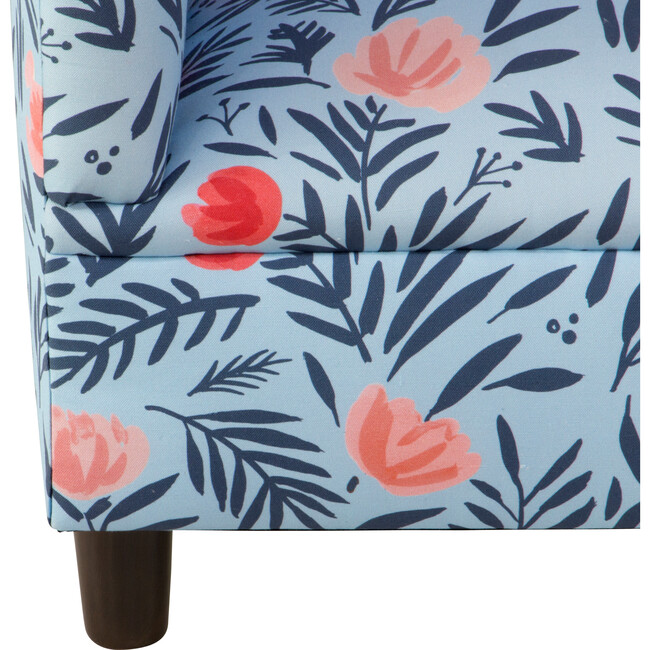 Riley Kids' Chair, Periwinkle Bloom - Kids Seating - 4