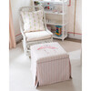 Skirted Storage Ottoman, Flamingo Stripe Pink - Kids Seating - 5
