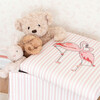 Skirted Storage Ottoman, Flamingo Stripe Pink - Kids Seating - 6