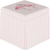 Skirted Storage Ottoman, Flamingo Stripe Pink - Kids Seating - 7