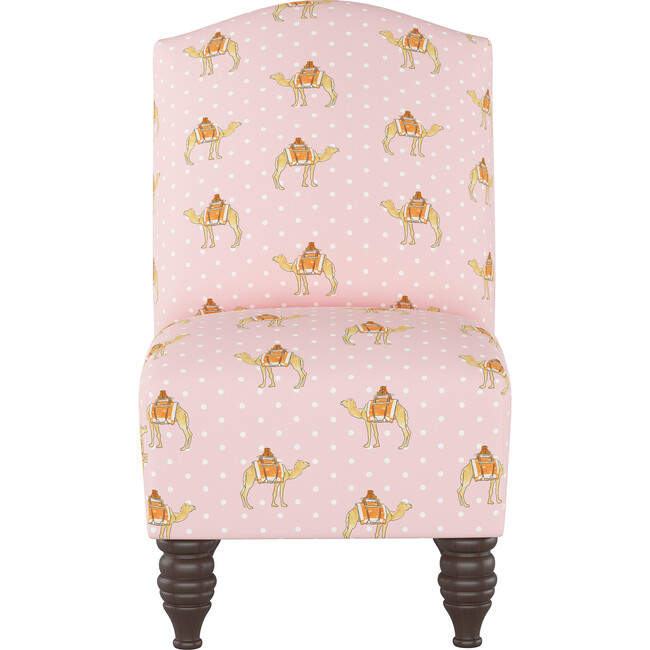 Camel Back Kids Chair, Camel Dot Pink - Kids Seating - 1
