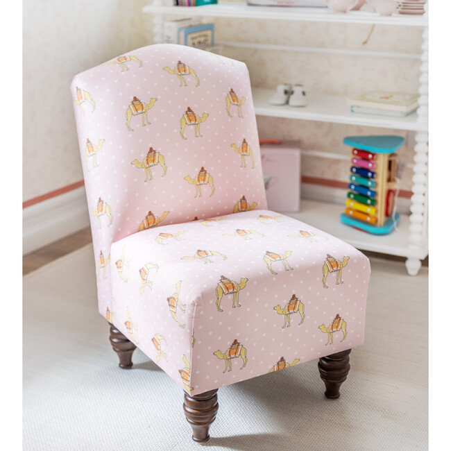 Camel Back Kids Chair, Camel Dot Pink - Kids Seating - 6