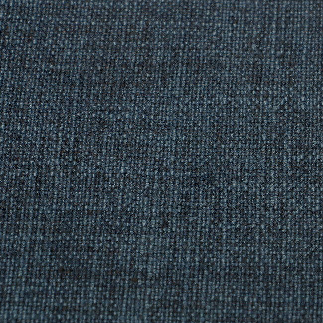 Beatrix Skirted Ottoman, Navy Linen - Ottomans - 3