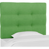 Avery Tufted Headboard, Kelly Green Linen - Beds - 5
