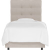 Avery Tufted Bed, Wafer Linen - Beds - 1 - thumbnail